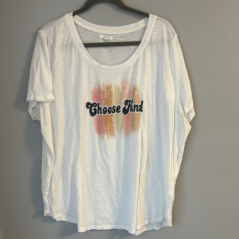 Maurices White 'Choose Kind' Short Sleeve Tee